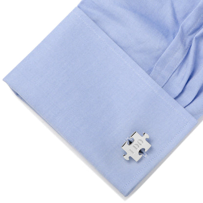 Wedding Puzzle Pieces Cufflinks Pair by Cufflinks.com