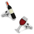 Wine and Bottle Cufflinks by Cufflinks.com