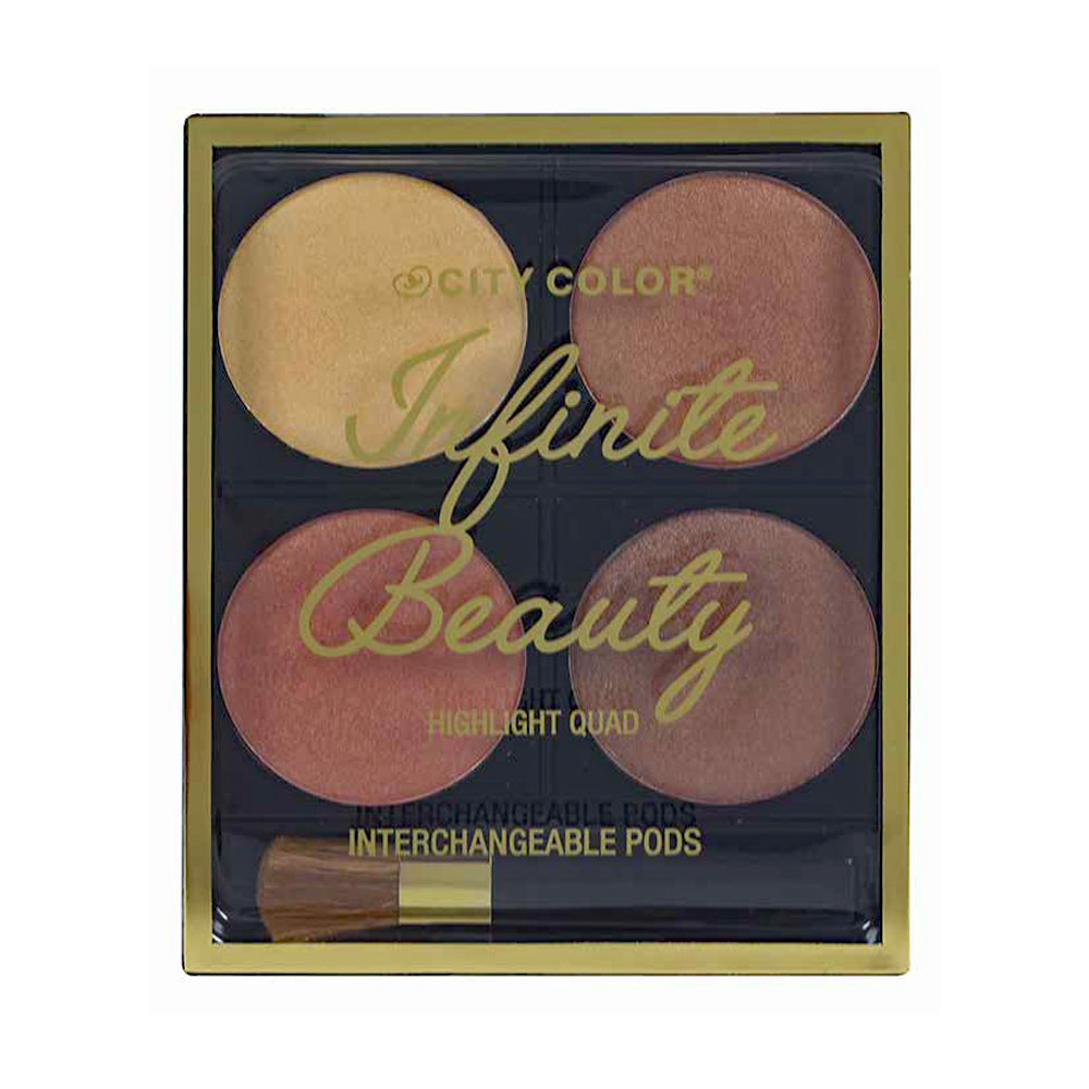 CITY COLOR Infinite Beauty Highlight Quads - DestGlow