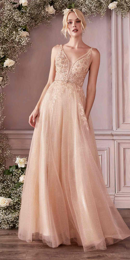 Cinderella Divine CD0196 Layered Tulle A-Line Gown by DiscountDressShop