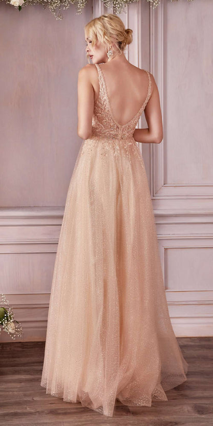 Cinderella Divine CD0196 Layered Tulle A-Line Gown by DiscountDressShop