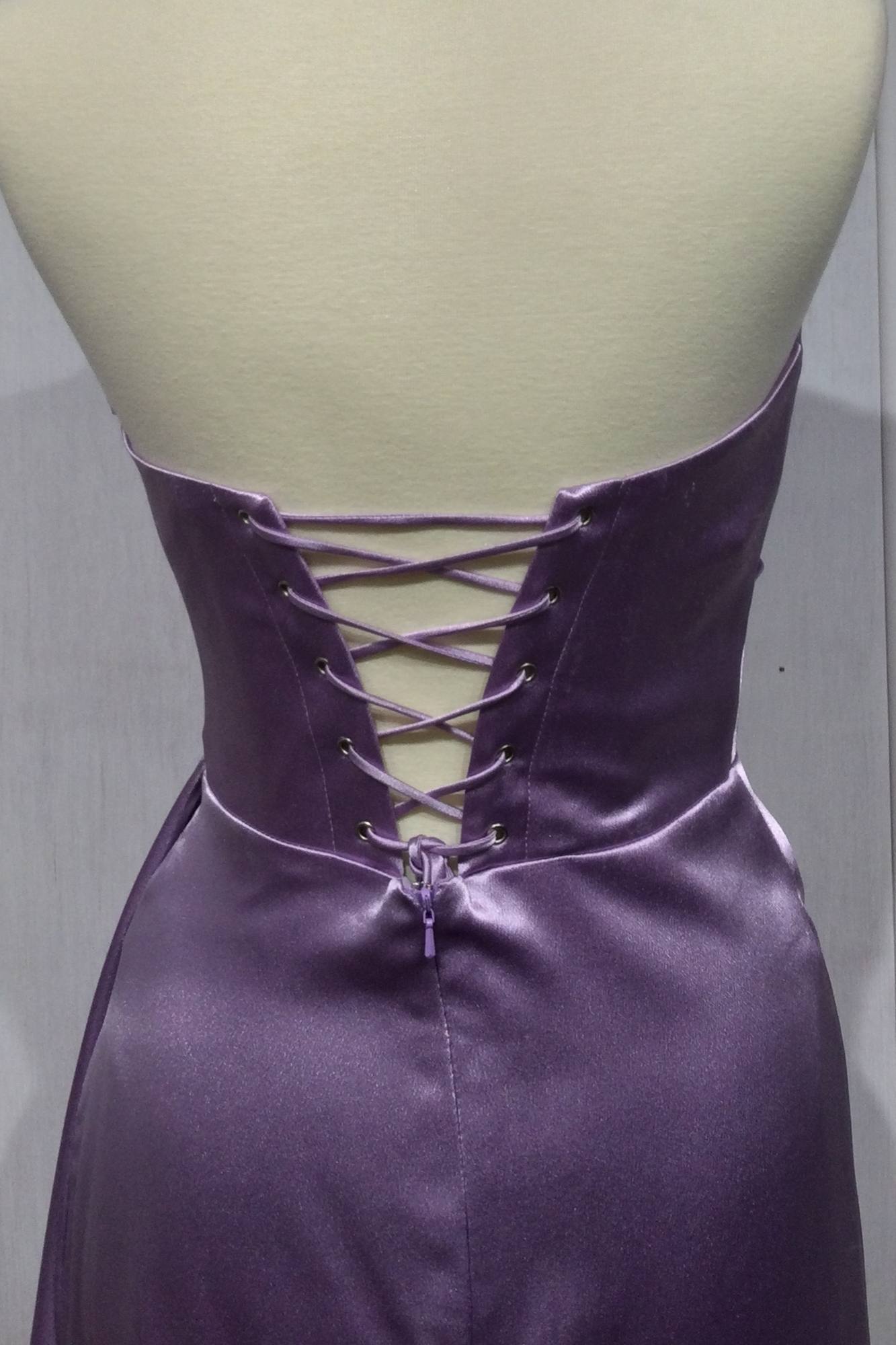 Ladivine CD294 Strapless Satin Corset Mermaid Gown by DiscountDressShop