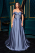 Ladivine CD297 Dress Strapless Beaded Satin A-Line Prom Gown by DiscountDressShop