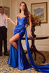 Ladivine CD379 Dress Strapless Fitted Structured Satin Gown by DiscountDressShop