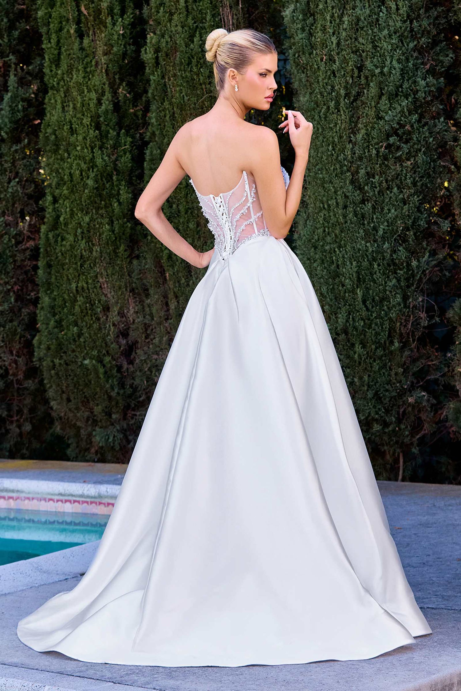 Ladivine CD389W Timeless A-Line Fairytale Bridal Gown by DiscountDressShop