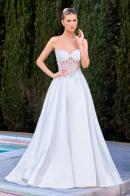 Ladivine CD389W Timeless A-Line Fairytale Bridal Gown by DiscountDressShop