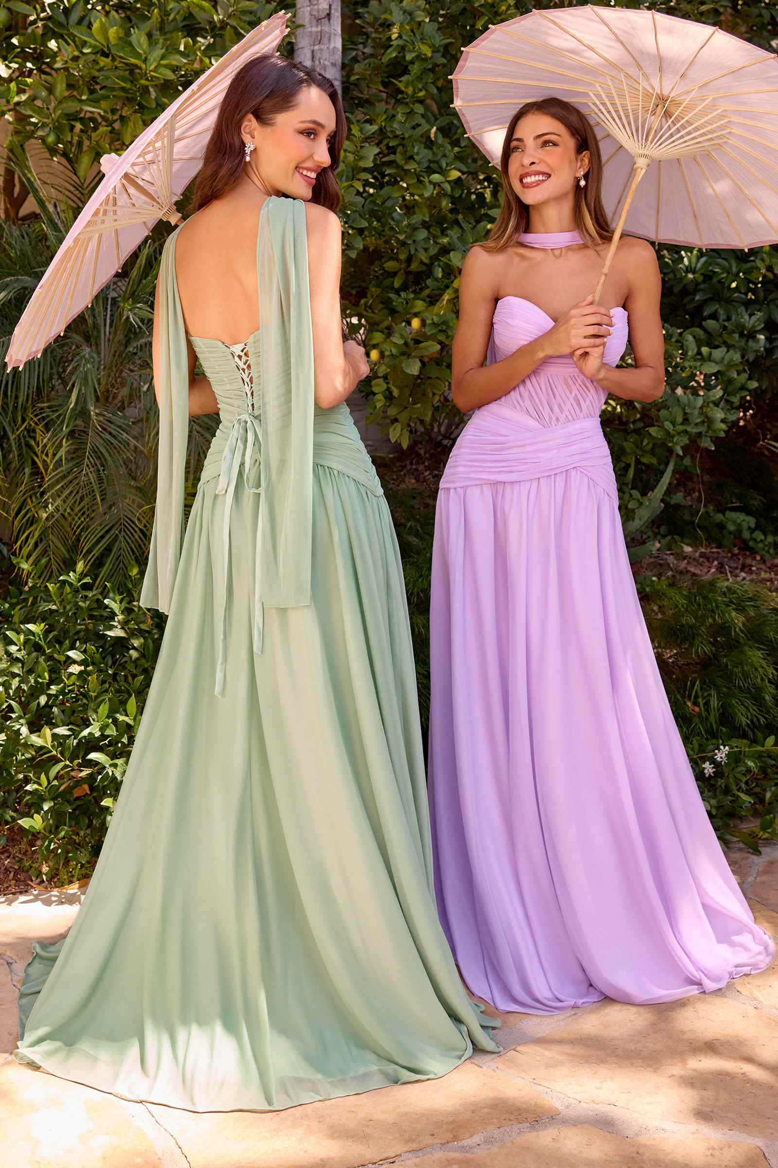 Ladivine CD395 Outdoor Soirees A-line Flowy Strapless Dress by DiscountDressShop