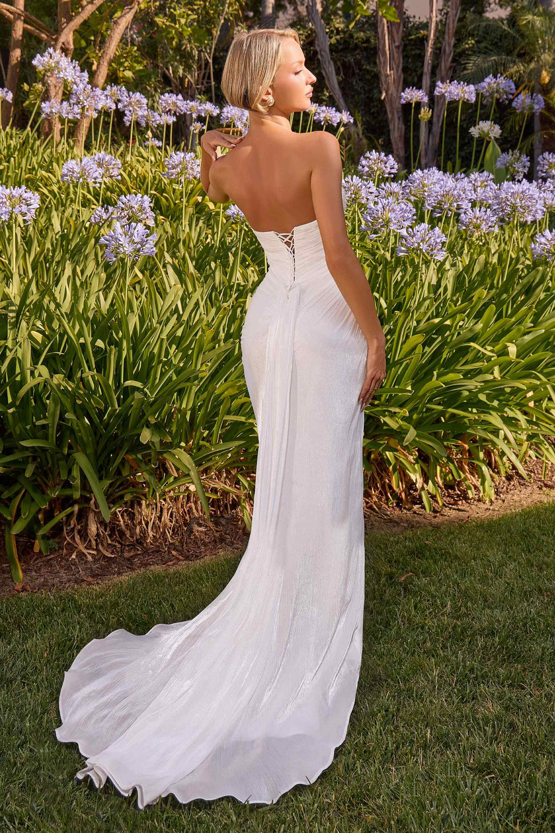 Ladivine CD411W Strapless Sweetheart Fitted Bridal Gown  DestGlow