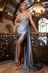 Ladivine CD774 Dress Crystal & Satin Fitted Gown by DiscountDressShop