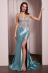 Ladivine CD775 Dress Fitted Satin & Lace Gown by DiscountDressShop