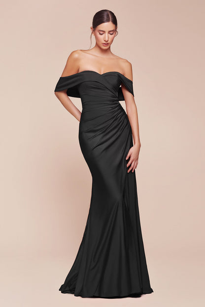 Ladivine CD790 Dress Off the Shoulder Stretch Spandex Gown by DiscountDressShop