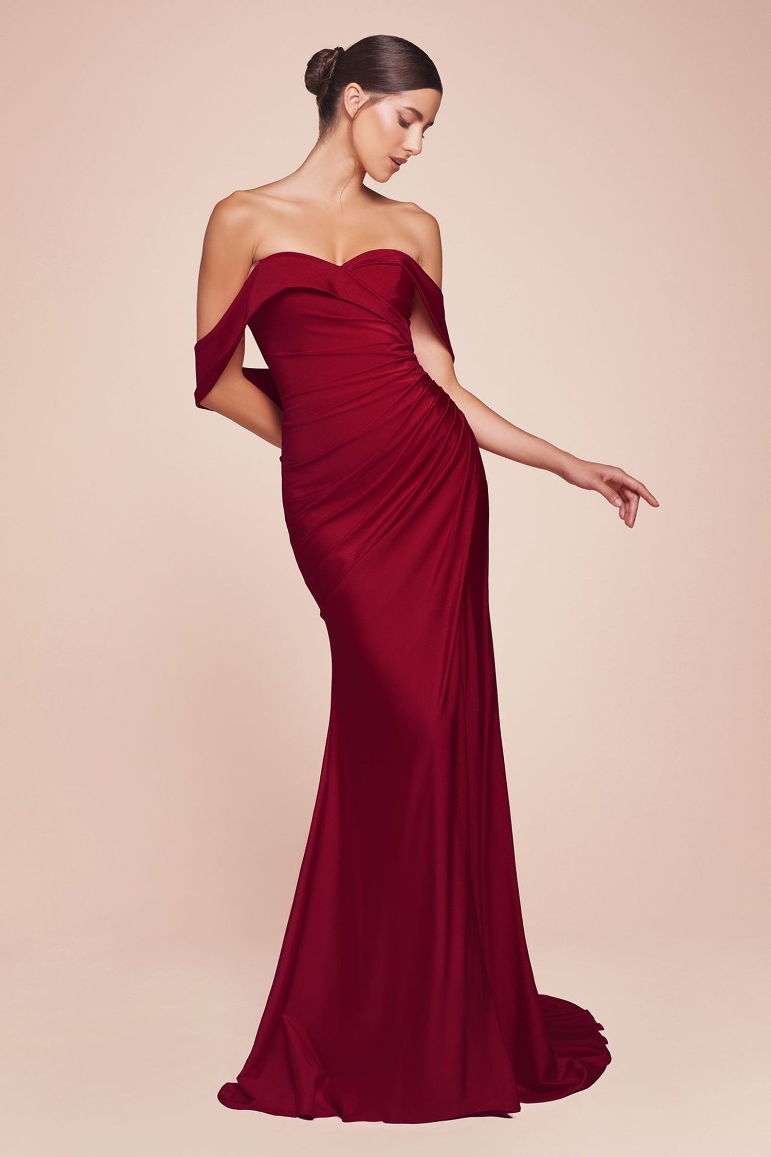 Ladivine CD790 Dress Off the Shoulder Stretch Spandex Gown by DiscountDressShop