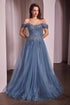Ladivine CD799 Long Off The Shoulder A-Line Ball Gown by DiscountDressShop