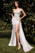 Ladivine CD868W Long Fitted Satin & Lace Bridal Dress by DiscountDressShop
