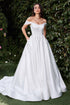 Ladivine CDS513W Dress Off the Shoulder Soft Satin Bridal Ball Gown by DiscountDressShop