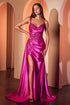Ladivine CDS524 Dress Fitted Satin & Lace Evening Gown by DiscountDressShop