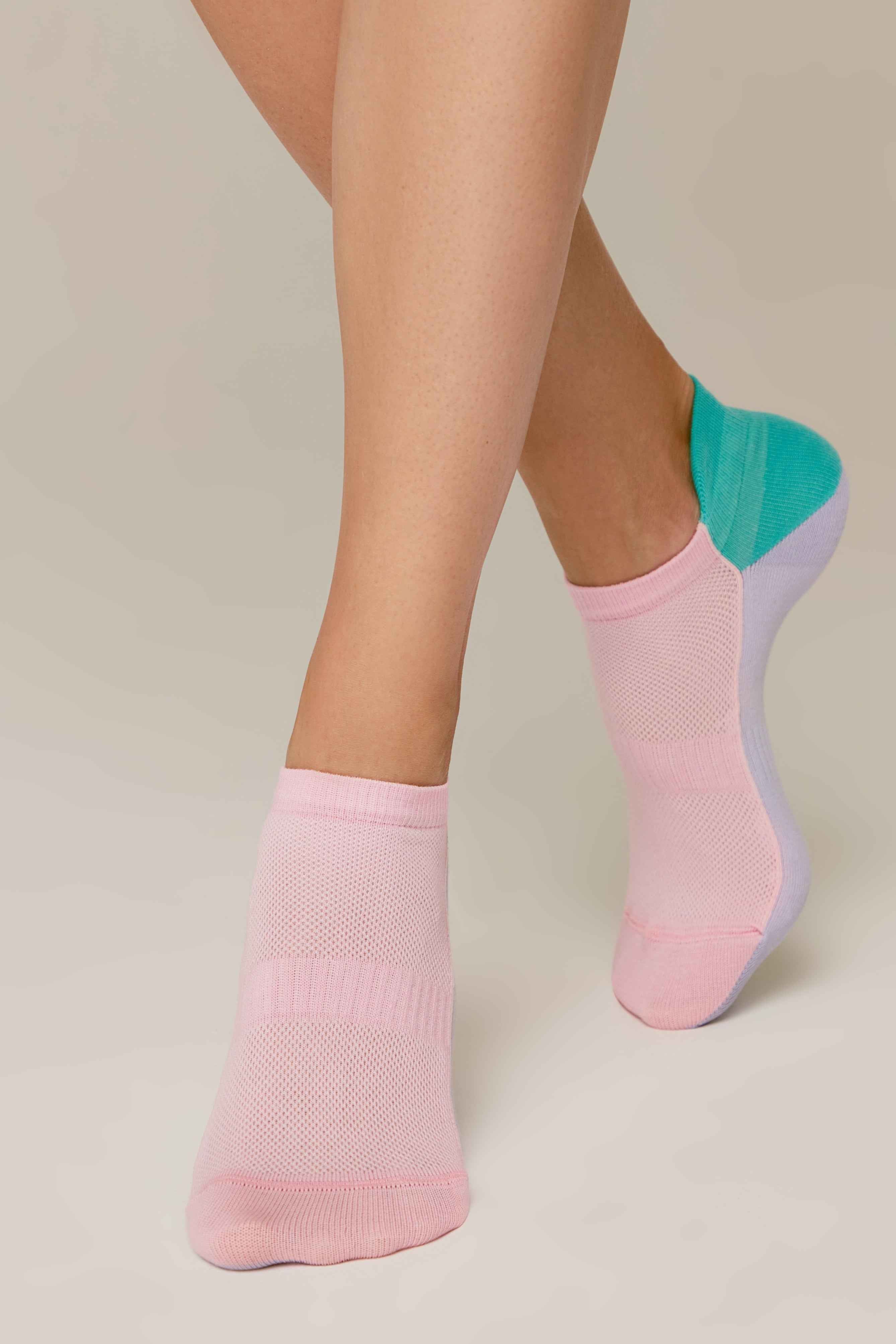 Cotton Ankle Socks Conte Active - With a "Tongue" 393