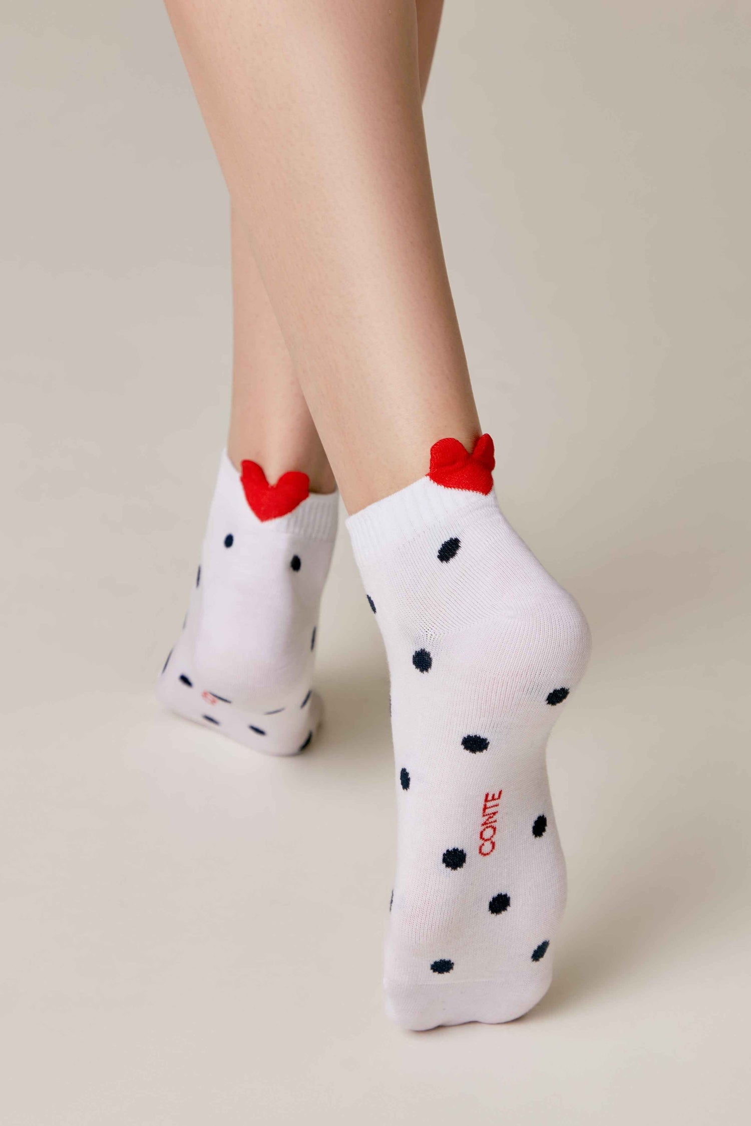 Cotton Ankle Socks Conte Active - Polka Dots 222