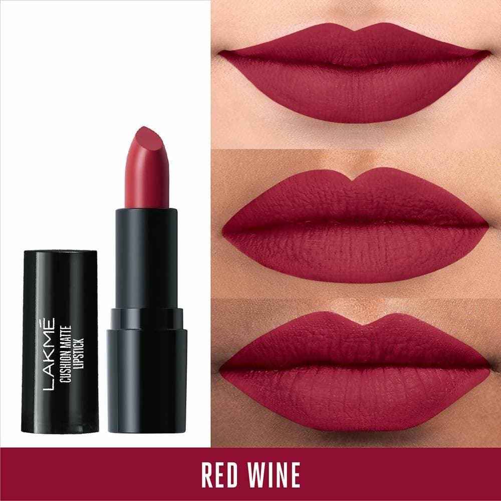 Lakme Cushion Matte Lipstick - Red Wine
