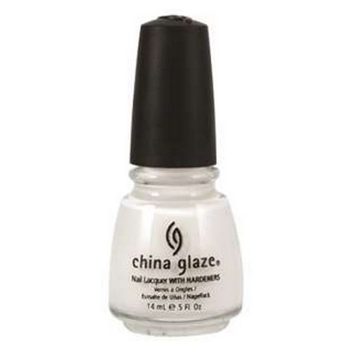CHINA GLAZE Nail Lacquer with Nail Hardner 2 - Snow - DestGlow