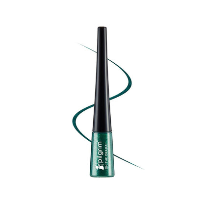 Pilgrim Metallic Eyeliner Green Envy, Long Lasting &amp; Smudge Proof Enriched With Argan Oil