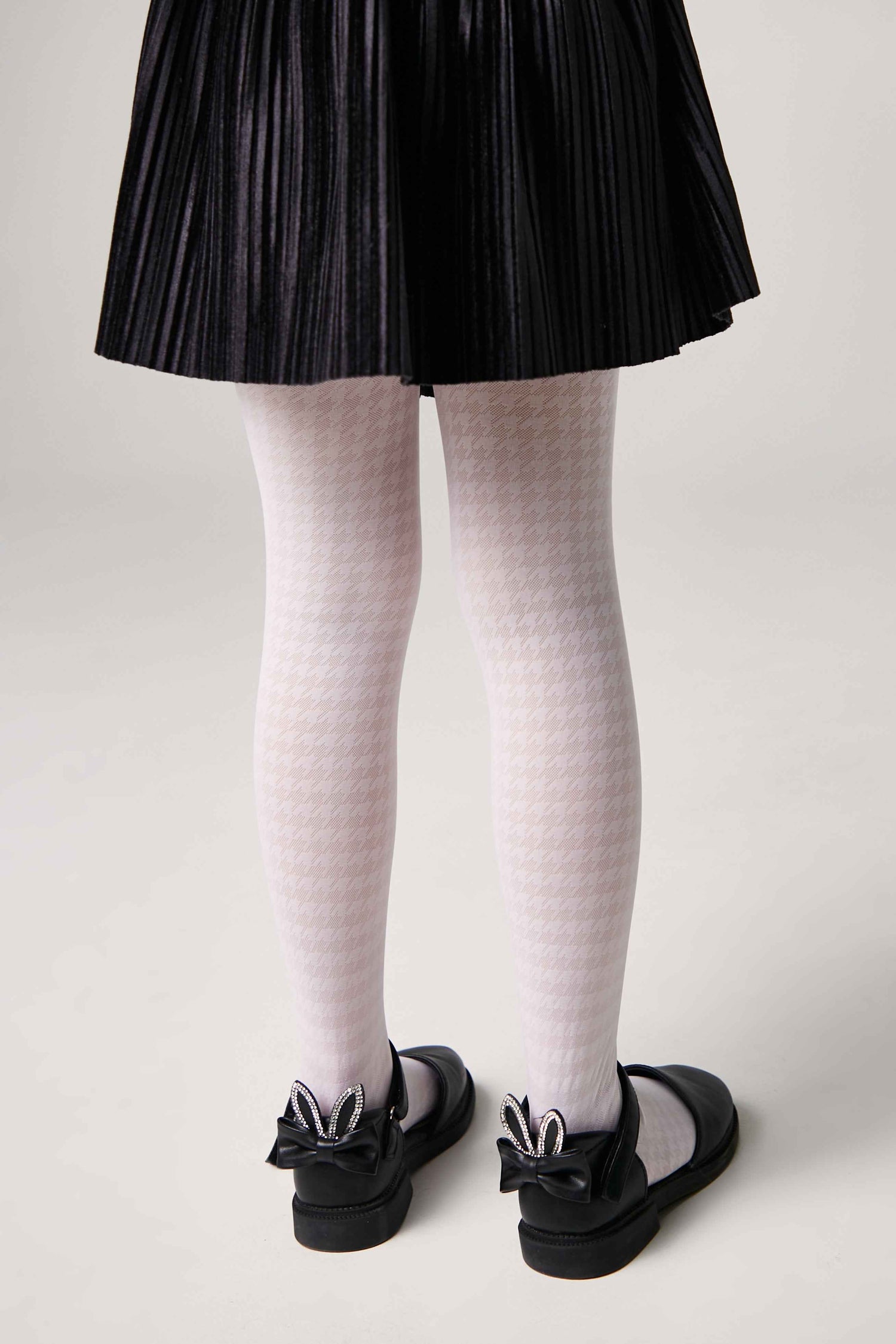 Conte Tights for girls Chanel 40 Den - Houndstooth Pattern