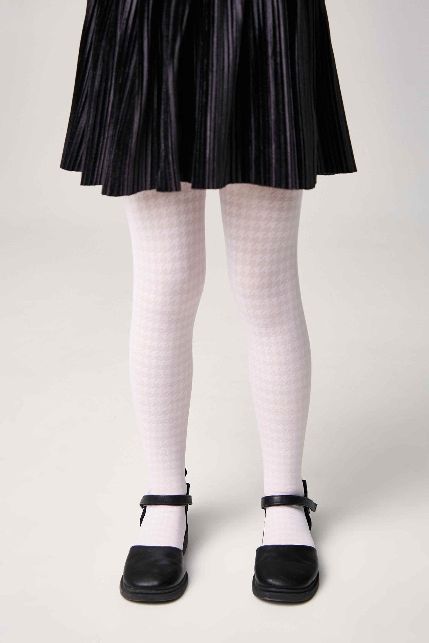 Conte Tights for girls Chanel 40 Den - Houndstooth Pattern