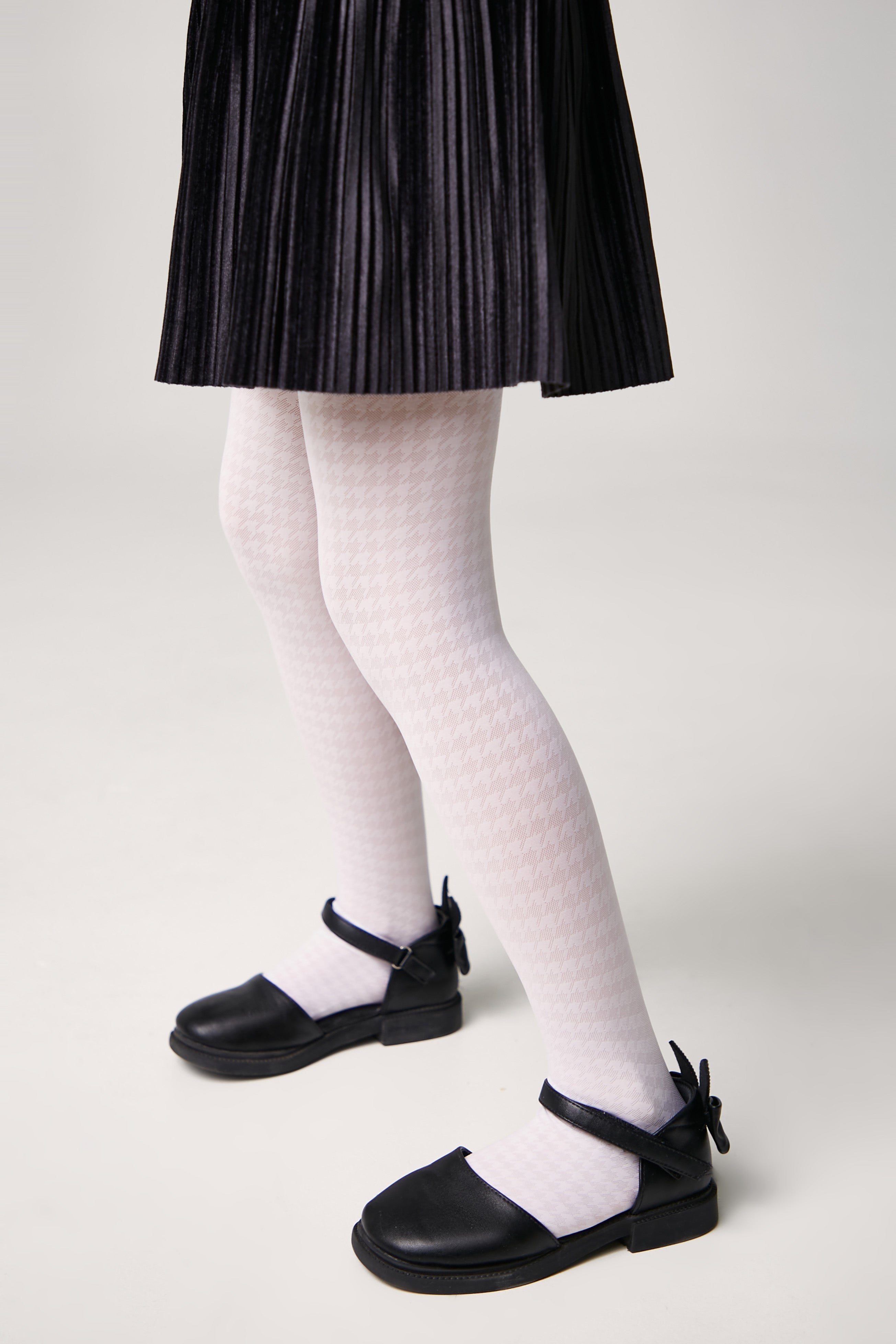 Conte Tights for girls Chanel 40 Den - Houndstooth Pattern