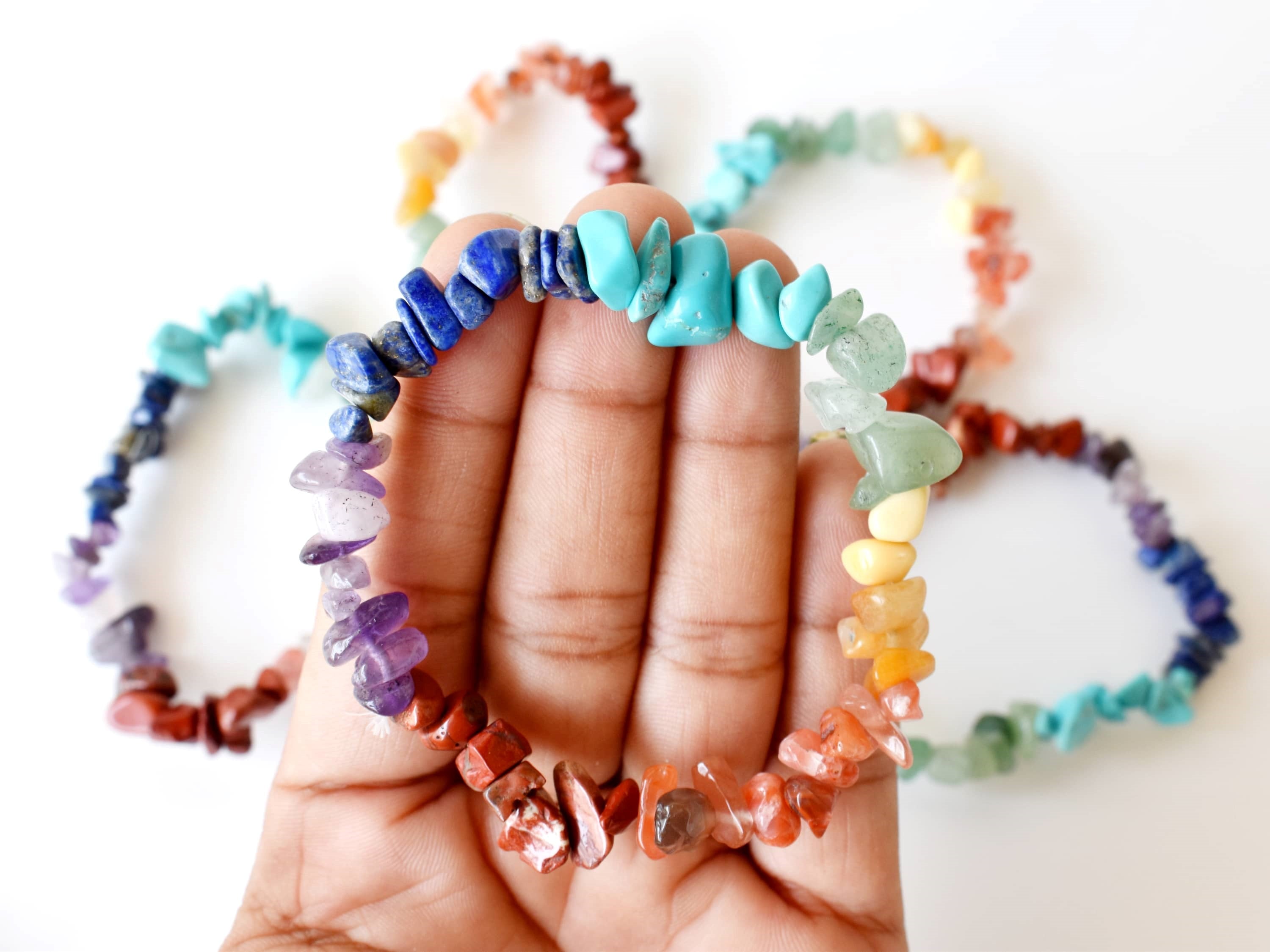 7 Chakra Chip Bracelet  DestGlow