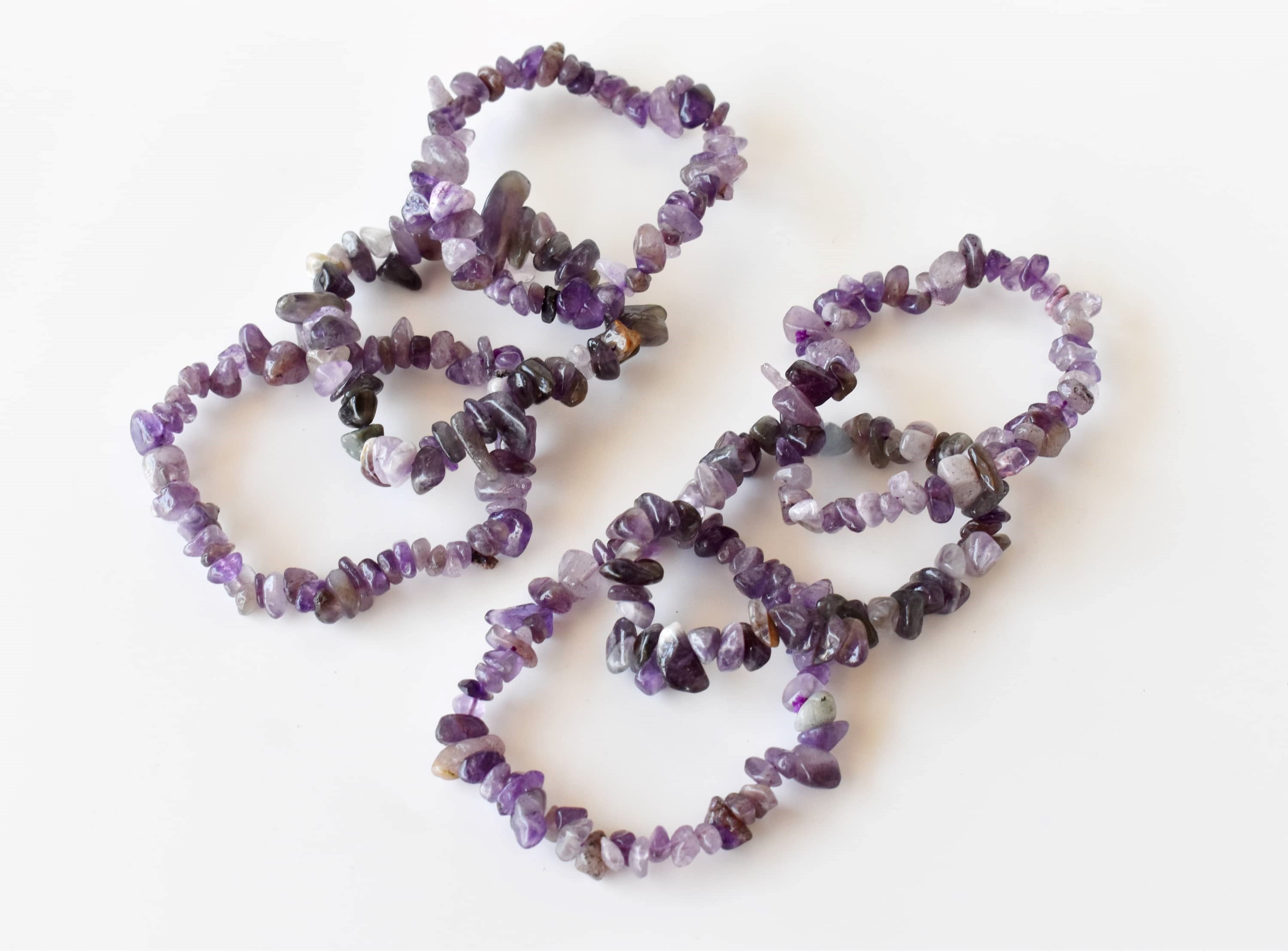 Amethyst Chip Bracelet (Focus and Manifestation)  DestGlow