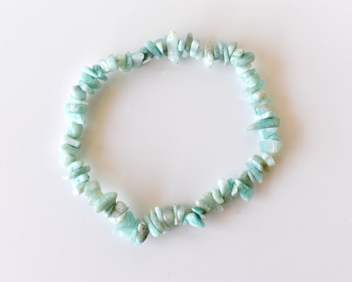 Amazonite Chip Bracelet(Communication and Adventures)  DestGlow