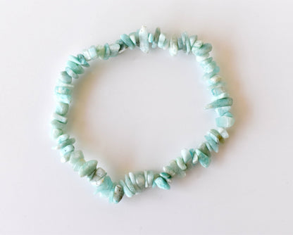 Amazonite Chip Bracelet(Communication and Adventures)  DestGlow