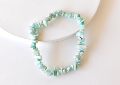 Amazonite Chip Bracelet(Communication and Adventures)  DestGlow