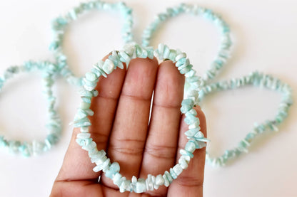 Amazonite Chip Bracelet(Communication and Adventures)  DestGlow