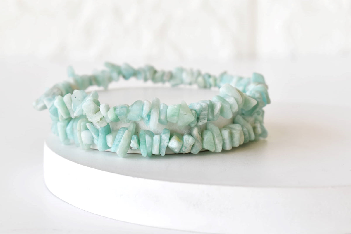 Amazonite Chip Bracelet(Communication and Adventures)  DestGlow