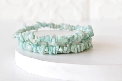 Amazonite Chip Bracelet(Communication and Adventures)  DestGlow