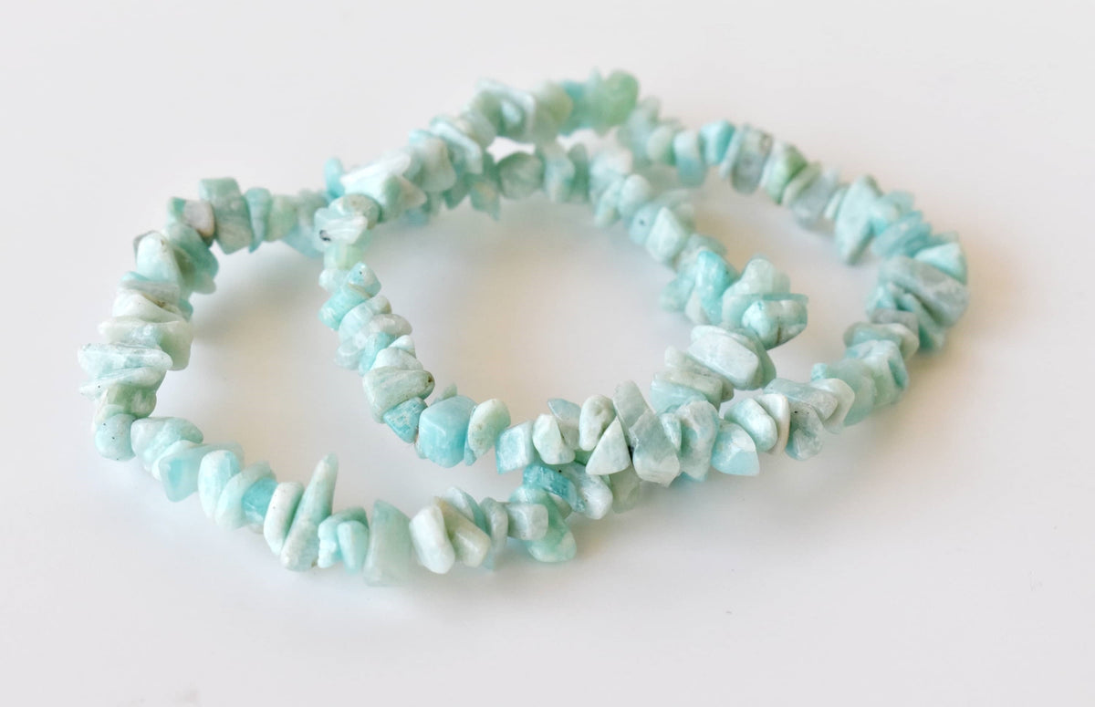 Amazonite Chip Bracelet(Communication and Adventures)  DestGlow