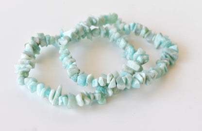 Amazonite Chip Bracelet(Communication and Adventures)  DestGlow