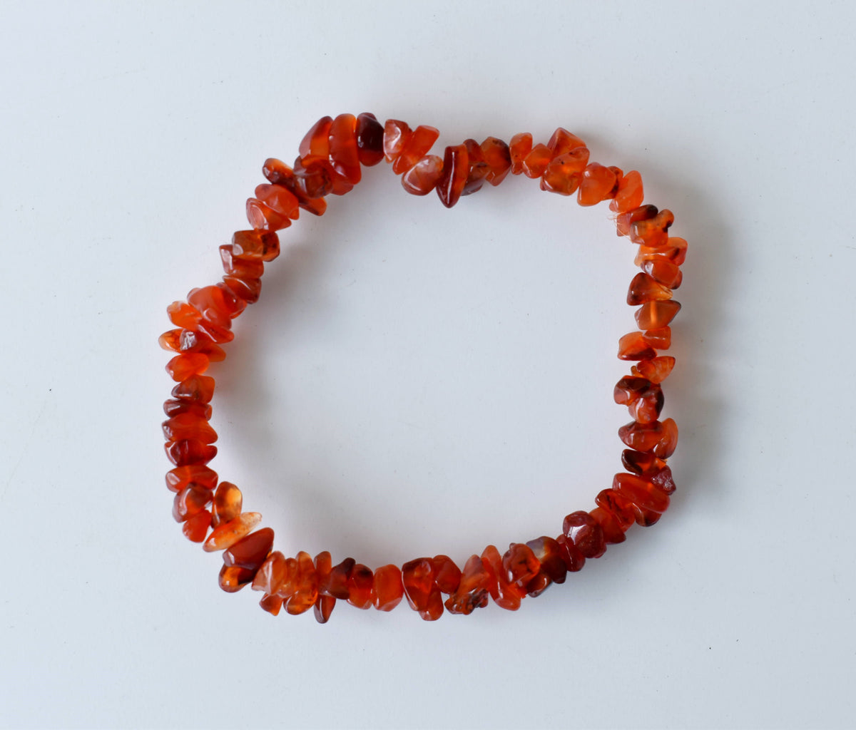 Carnelian Chip Bracelet (Abundance and Relationships)  DestGlow