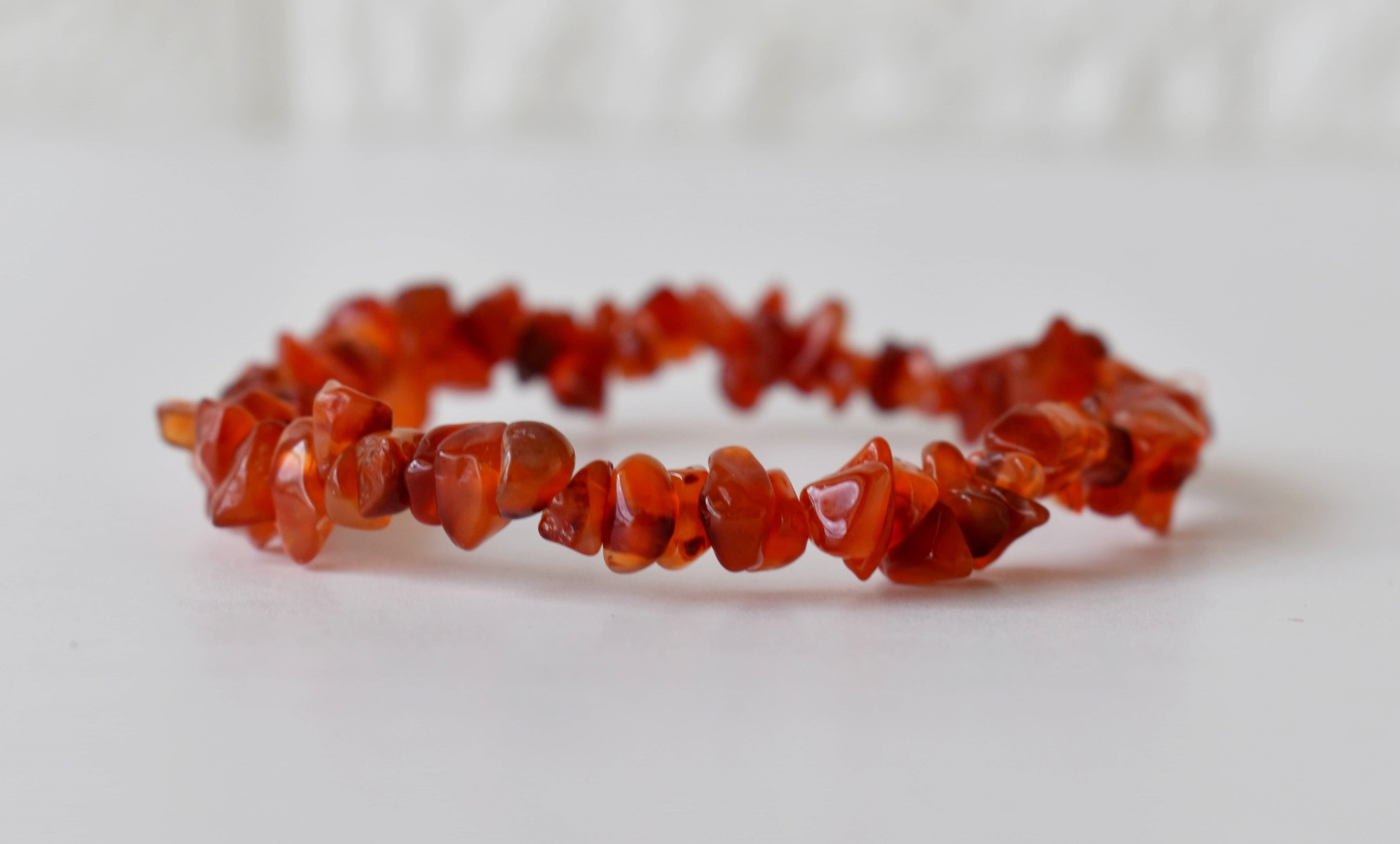 Carnelian Chip Bracelet (Abundance and Relationships)  DestGlow