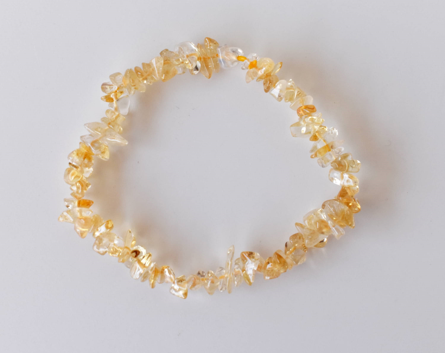 Citrine Chip Bracelet (Physical Healing and Stress Relief)  DestGlow