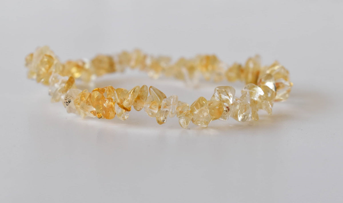 Citrine Chip Bracelet (Physical Healing and Stress Relief)  DestGlow