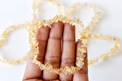 Citrine Chip Bracelet (Physical Healing and Stress Relief)  DestGlow