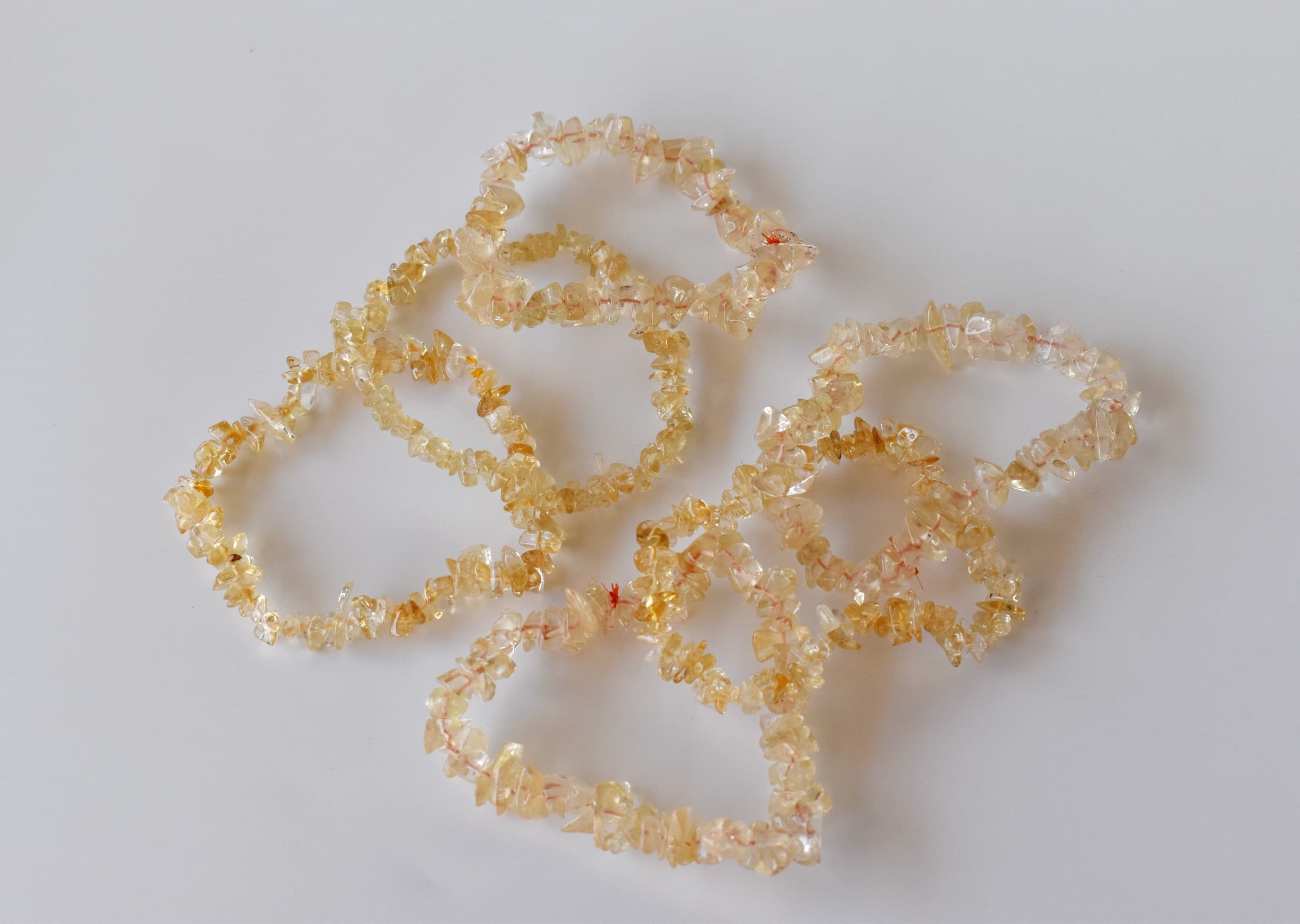 Citrine Chip Bracelet (Physical Healing and Stress Relief)  DestGlow