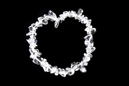 Crystal Quartz Chip Bracelet (Channeling and Dreams )