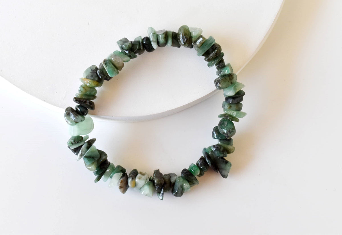 Emerald  Chip Bracelet (Power Strength)  DestGlow