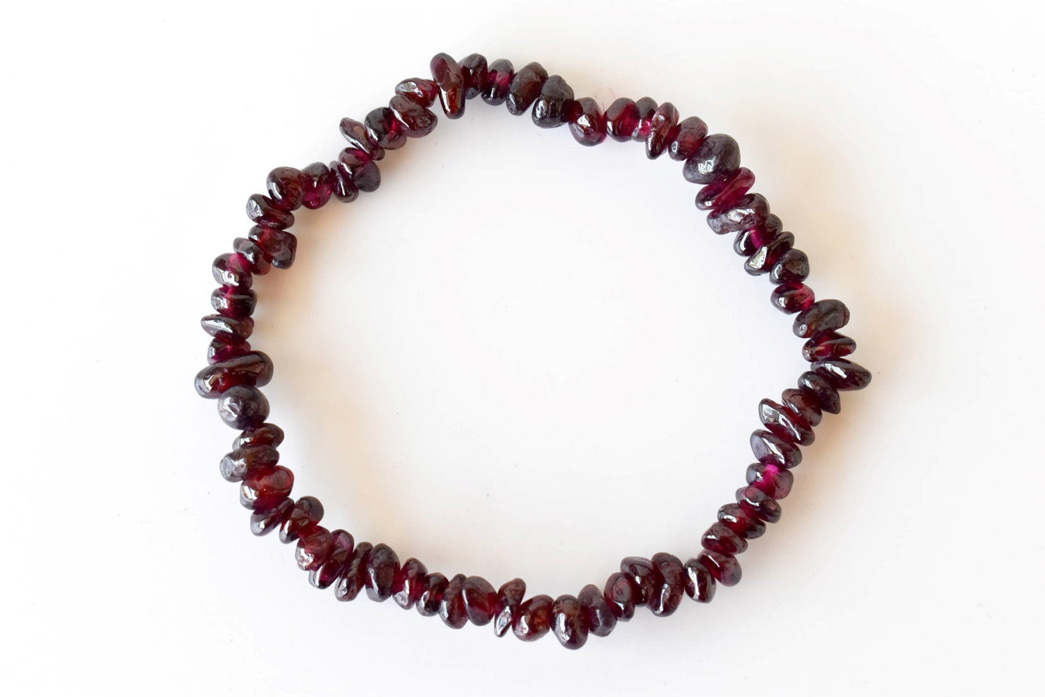 Garnet Chip Bracelet (Prosperity and Protection)  DestGlow