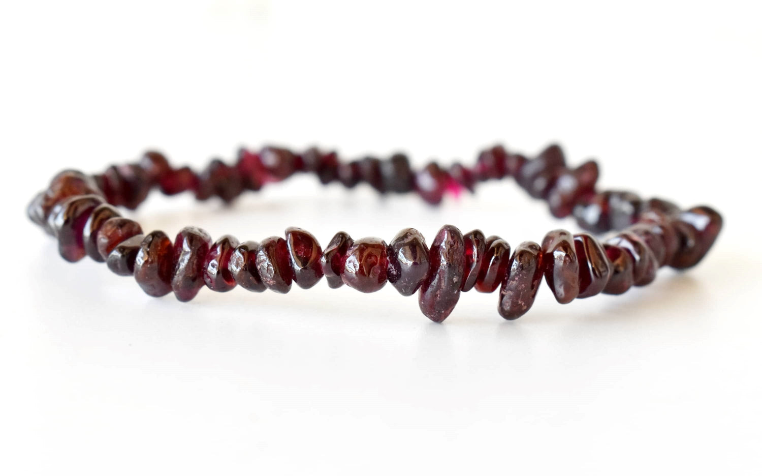 Garnet Chip Bracelet (Prosperity and Protection)  DestGlow