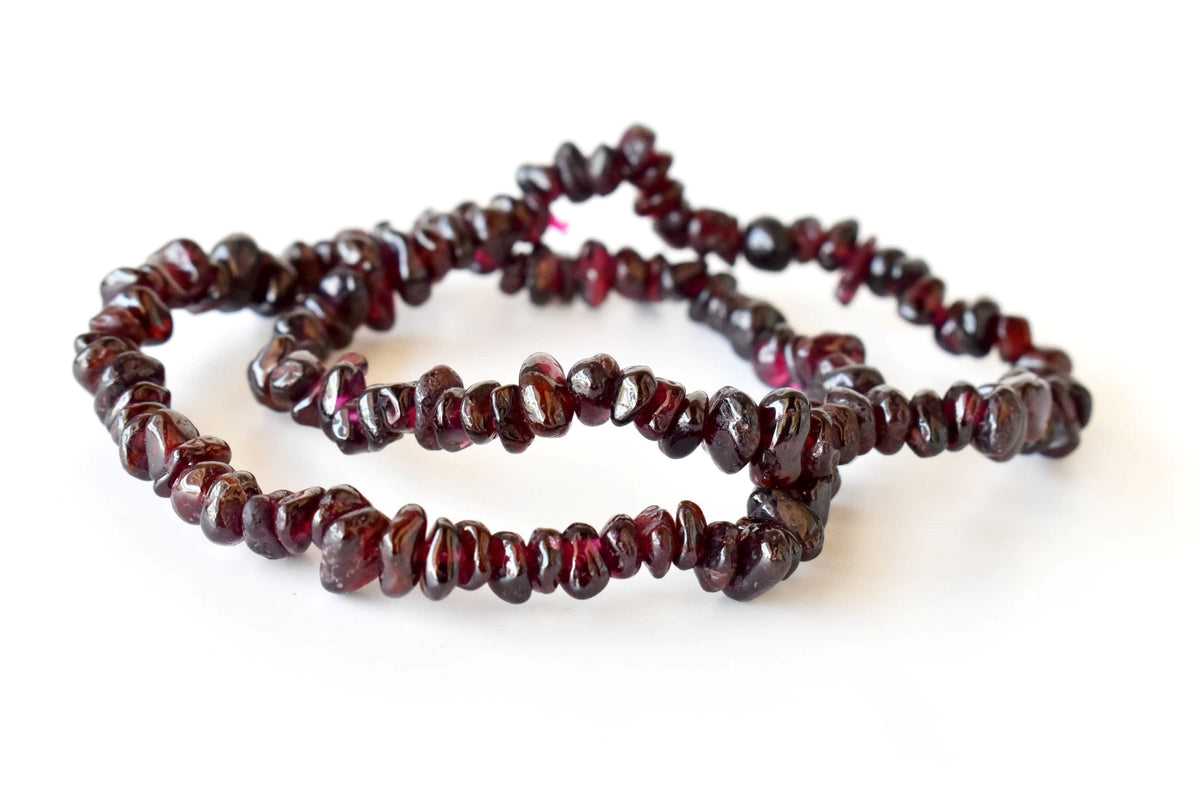 Garnet Chip Bracelet (Prosperity and Protection)  DestGlow