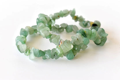 Green Aventurine Chip Bracelet (Attraction and Peace Of Mind)  DestGlow